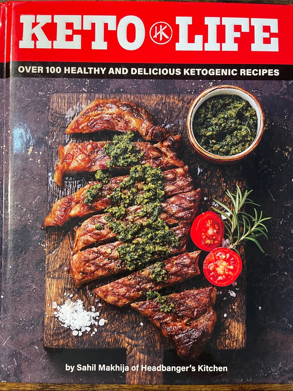 Keto Life Cookbook by - Red Cover